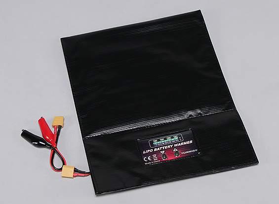 For you electric pilots who are worried about poor performance in cold weather, here is the answer from Hobbyking: Turnigy Programmable Lipo Battery Warmer Bag - Lipo's can lose up to 40% of their
