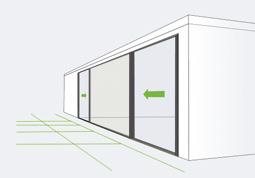 options open up special design possibilities: Sliding doors Lift-and-slide doors