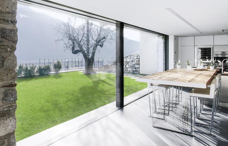 Sliding and folding sliding systems Aluminium Schüco 7 Schüco Panorama Design sliding systems Maximum transparency with minimal profile face widths if gold award winner 2012 The Schüco Sliding System