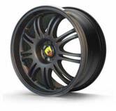 wheels Sporty: Challenge II in polished bright-black AMK 10600 - SGVP 4 The 8x18" alloy rim is characterized by outstanding German manufacturing quality and an elaborate and sporty look.