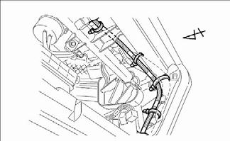 Crossover Harness Crossover Harness (h) Route the Crossover harness through the glove box area, then secure it to the vehicle harness with three wire ties. (Fig. 4-8) Fig.
