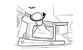 1-8) (1) Insert the key into the ignition switch and turn it to ON to unlock the steering wheel.