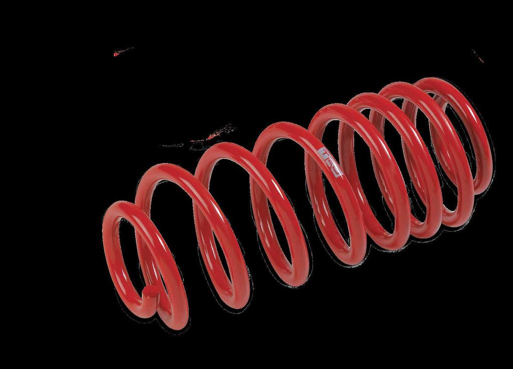 TRD LOWERING SPRINGS The lower the center of gravity, the greater the steadiness.