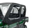 SKID PLATES These brushed aluminium skid plates help protect the ATV frame over rough terrain and get you safely