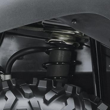 2WD or 4WD to get you safely through any terrain with rear differential lock.