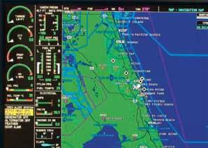 Airspeed, attitude, altitude, heading and course information are arranged for an optimal panel scan for increased situational awareness, and increased safety.