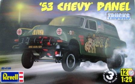 Their current offering, the Drill Sergeant [kit 4189] is a 2-in-1 re-issue of their 53 Chevy panel wagon.