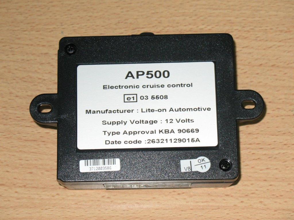 AP500 FAULT FINDING NEW INSTALLATION This Bulletin covers the AP500 model which is identified by a black plastic Electronic Module with a silver printed label.