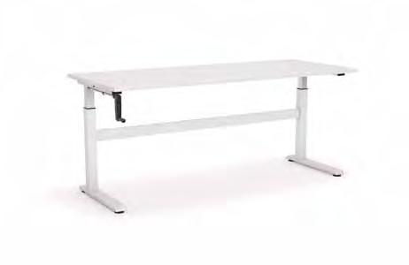 Axis Height Adjustable Desk 60mm x 60mm end frames with flush 70mm