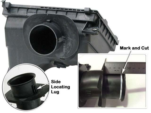 11 Remove and discard the foam seal from the air inlet duct flange.