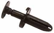 RIVETS AN PANEL FASTENERS Push Lock Rivets SR 1912 Black Nylon 6 Quick an easy to install Close en feature acts as a self-aligning mechanism ouble locking construction prevents the pin from