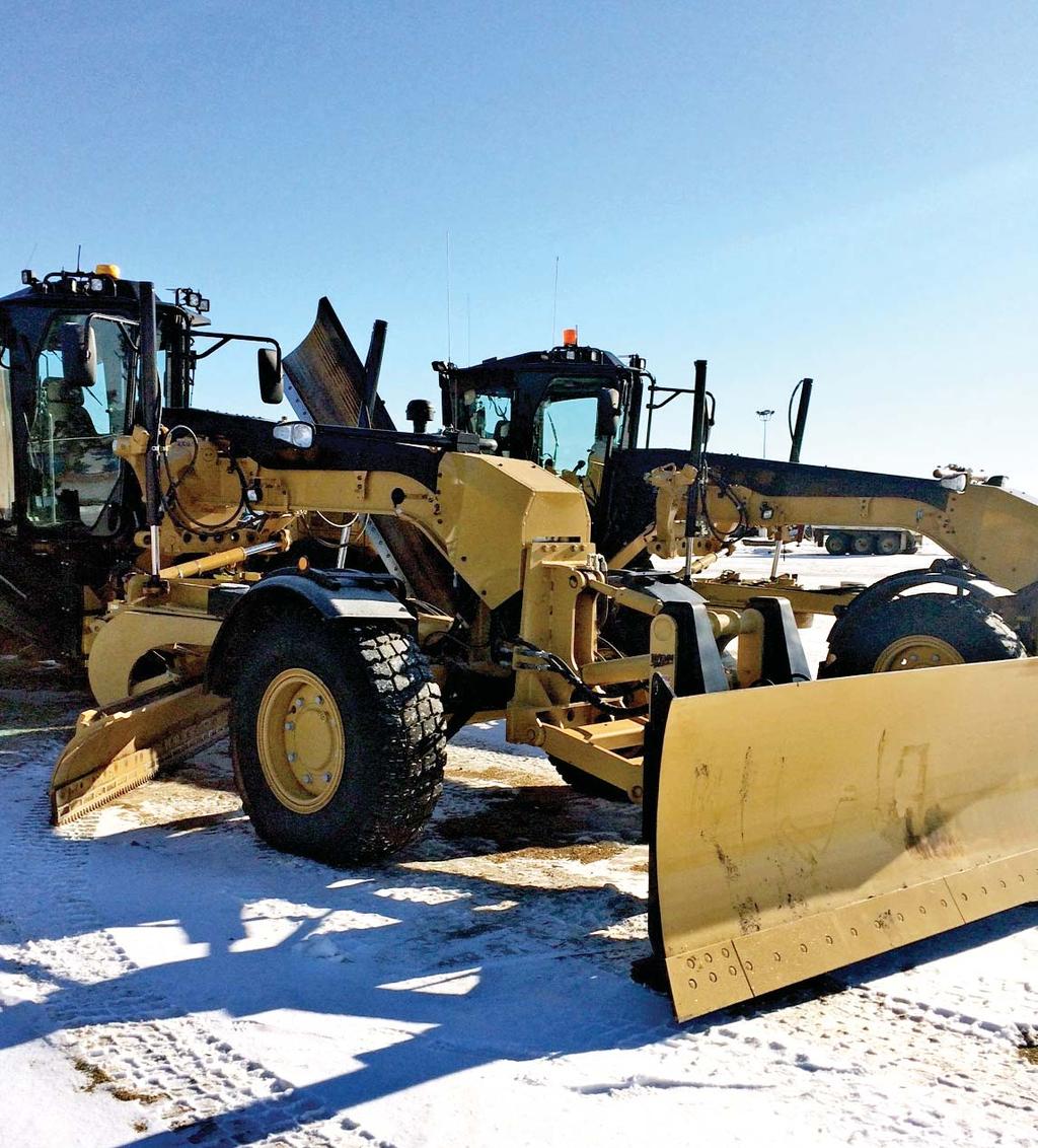 This attachment is typically used in road building applications where the Grader first breaks the ground and then grades the ripped material.