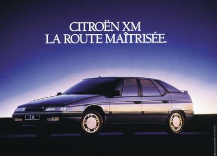 The Citroën XM, seen here on the cover of the French catalogue.