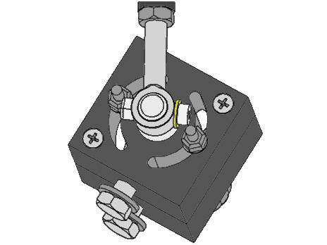 Attach Wheel Angle Sensor and Linkage Rods Lock Nut Flat Washer 1. Attach the Wheel Angle Sensor Rod to the Wheel Angle Sensor with the screw, washer, and lock nut that came with the assembly. 2.