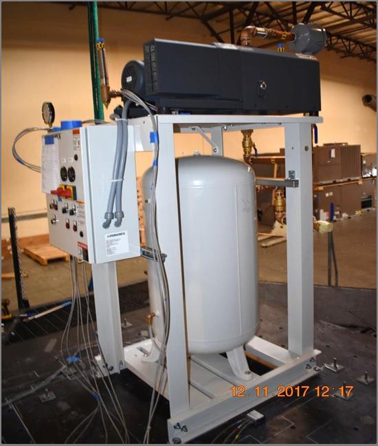UUT22 UNIT UNDER TEST (UUT) Summary Sheet Model Number: VVTD0303 / CVTD0203V Product Construction Summary: Powder coated structural steel skid Options / Component Summary: 3 HP lubricated rotary vane