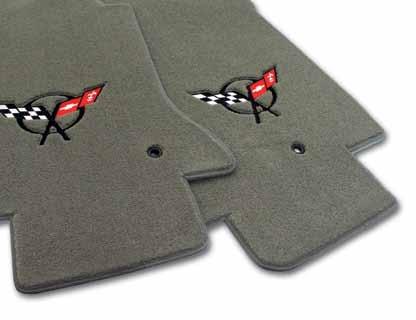 Cargo Mats cover the entire area behind seats and have a matching logo. Floor Mats 41992 97-04... Black w/ Gold 27274 97-04...Black w/ Red 25710 97-04.