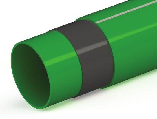 PP-RCT Fibercore Technology Fibercore PP-RCT pipes consist of three co-extruded layers that make one homogeneous pipe.