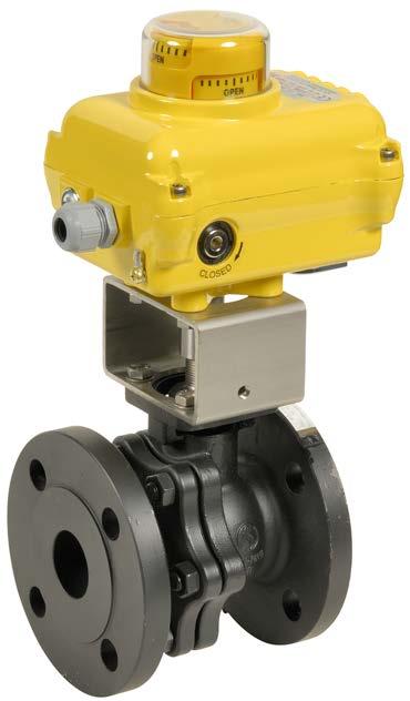 752-753 VALVE WITH SA ELECTRIC ACTUATOR CHARACTERISTICS The 752-753+SA ball valve is dedicated to the automatic opening/shut-off of pipes carrying unloaded industrial fluids with a 16 bar maximum