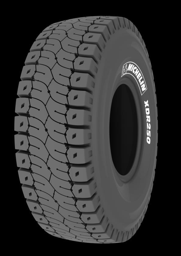 MICHELIN XDR 250 delivers on speed 25% (1) More productive with no trade-off on tire life (1) Compared to BRIDGESTONE 46/90 R 57 VRDP