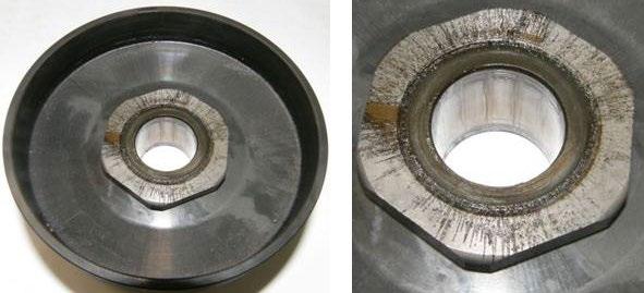 Outer diameter of clutch drum: Diameter has to be measured with a sliding caliper just