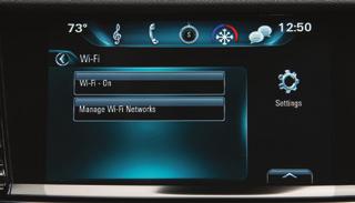 ONSTAR 4G LTE WI-FI HOTSPOT With the vehicle s built-in Wi-Fi hotspot, up to 7 devices (smartphones, tablets and laptops) can be connected to high-speed internet using OnStar s 4G LTE signal.