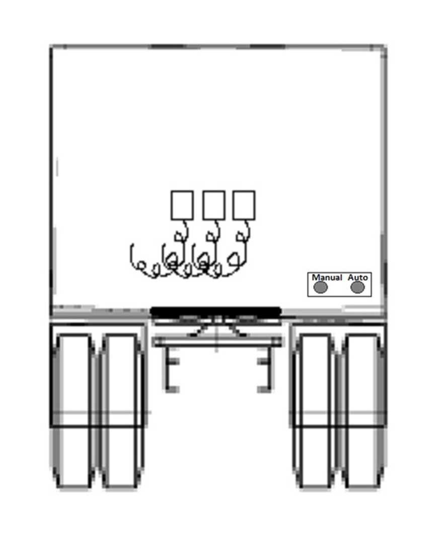 3. Location of Connectors, Sockets and terminals Conventional helix lines for manual operation Tractor with ACV