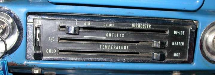 specializing in AIR CONDITIONING, PARTS AND SYSTEMS for your classic vehicle PERFECT FIT FACTORY AIR CONVERSION HEAT/ COOL/ DEFROST 1967-72 CHEVROLET PICKUP CONTROL & OPERATING INSTRUCTIONS The