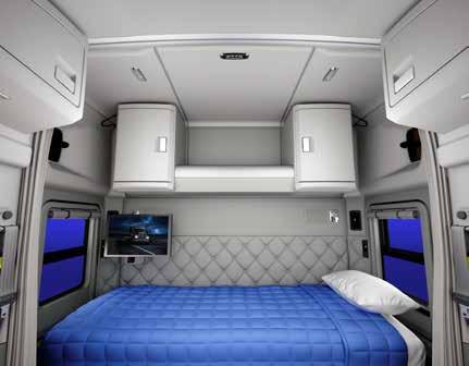 52-INCH MID-ROOF SLEEPER When the schedule requires a short layover,