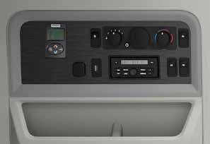 The sleeper control panel is a convenient central location for all the items you need to control the sleeper environment, along