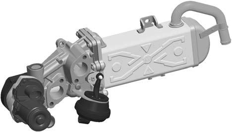 The module is connected to the intake manifold directly through the cylinder head. This allows additional cooling of the recirculated exhaust gases.