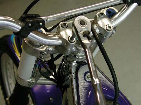 In order to reinstall the handlebars in the same location it is a good idea to use a marking