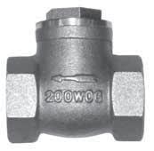 Forged Brass Swing Check Valve 200 WOG/125 WSP Hard Seat ISO 9001 Page 37 1/4" 10540W 12 120 26 3/8" 10541W 10 120 34 1/2" 10542W 10 120 48 3/4"