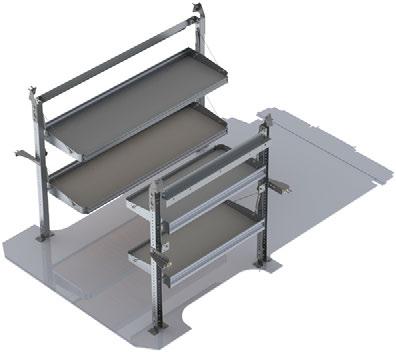 Fold-Away Shelving Unit, 58" The Deluxe package is designed to fit in a Metris with