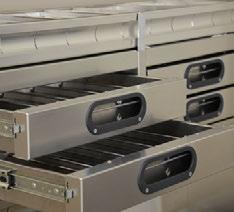 Ranger manufactures a variety of tough, quiet drawer systems and storage modules.