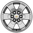 8 cm) Ultra Silver Metallic steel RS1 Wheels, 8