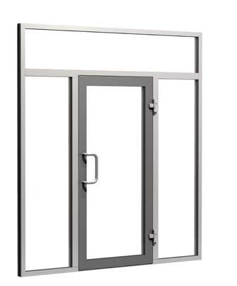 Doors can be installed with door sill or with strip seal at bottom edge of door leaf.