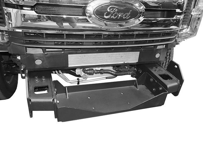 (Fig 12) Attach Winch Tray to Frame Bracket (pictured from below)