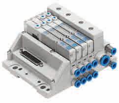 Extremely easy assembly Exchangeable electrical actuation IO-Link capable Valves VUVG with individual electrical connection can be integrated Also available with pneumatic multiple connector plate