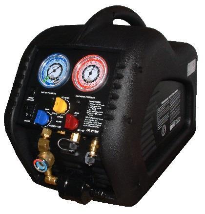 6kg : 7060-12000 Mastercool Twin-Turbo Refrigerant Recovery Unit High performance oil-less compressor (1/2HP) Automatic low pressure