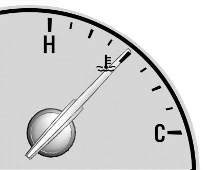 When either is done aggressively, the vehicle is being driven less efficiently and the gauge will move further from the center. Metric English This gauge shows the engine coolant temperature.