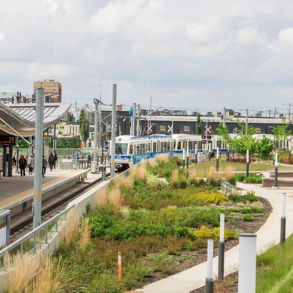 , Edmonton Blatchford Future Community Concept Open and above-ground LRT makes activities more visible, helping to create a safe environment for transit users and