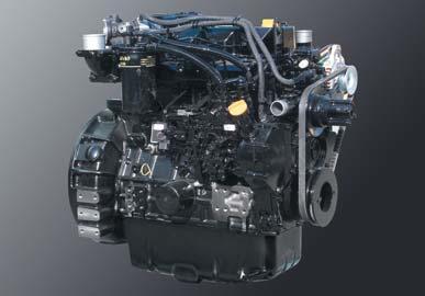 4TNV98-EPHYB engine provides 20.5 f.m (148 f.ft) of maximum torque with 57 HP at 2,400rpm of rated power.
