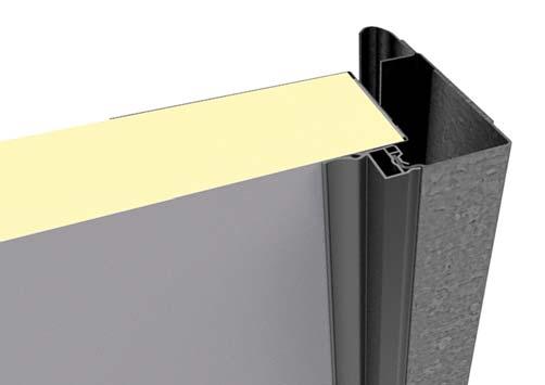 The double lip EPDM rubber top seal is mounted in an ABS adapter profile for optimal insulation and tightness. RAL 50
