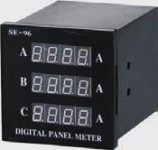 - Digital Panel Meter SE96I-9X4 Three Phase Digital AC Ammeters Three Phase Digital AC Voltmeters SE96I-9X4 SE72I-7x4 SE964U-9X4 SE72U-7x4 3 /2 Digit, Red LED 3 /2 Digit, Red LED Accuracy Class.