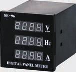 - SE96F-9X4 A, V, Hz Meter Three with 3 Parameters, Single Phase AC Ammeter, Voltmeter, Voltmeter & Frequency Meter SE72F-7X4 SE96F-9X4 3 /2 Digit,