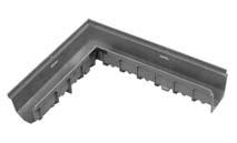 2 for slotted and ductile iron gratings* * 1 bolt/per 19.7 inches Installation Bracket Bracket Material: channel support bracket 141100 3 1.