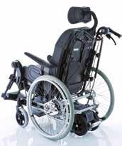 Rea Azalea and Alber Unlike many other pushing aids, the does not impede the adjustability of a tilt in space wheelchair (with a seat of 450 mm). All of the wheelchair s functions remain accessible.