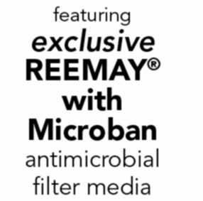REEMAY material and are easier to clean than any other filter.
