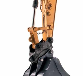 HIGH RELIABILITY Reliability and durability with the new redesigned arm, boom and undercarriage.