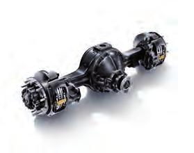 required (such as on mountain roads). The standard rear axles are single reduction type, with differential locks and maximum permissible load of up to 13 tonnes.